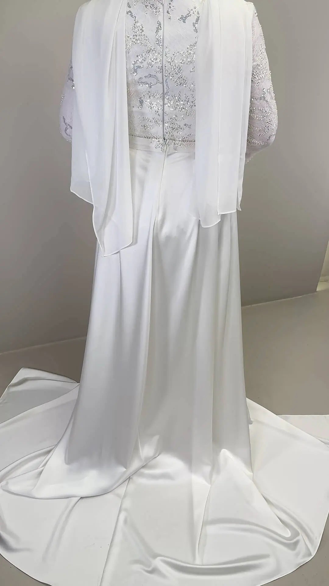 Azmia Wedding dress with Hijab