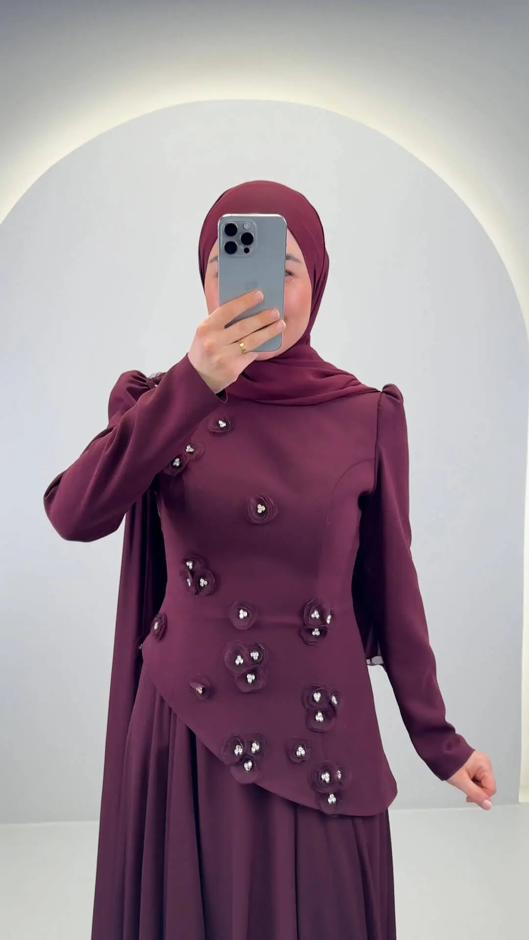 Adela Abendkleid Braun