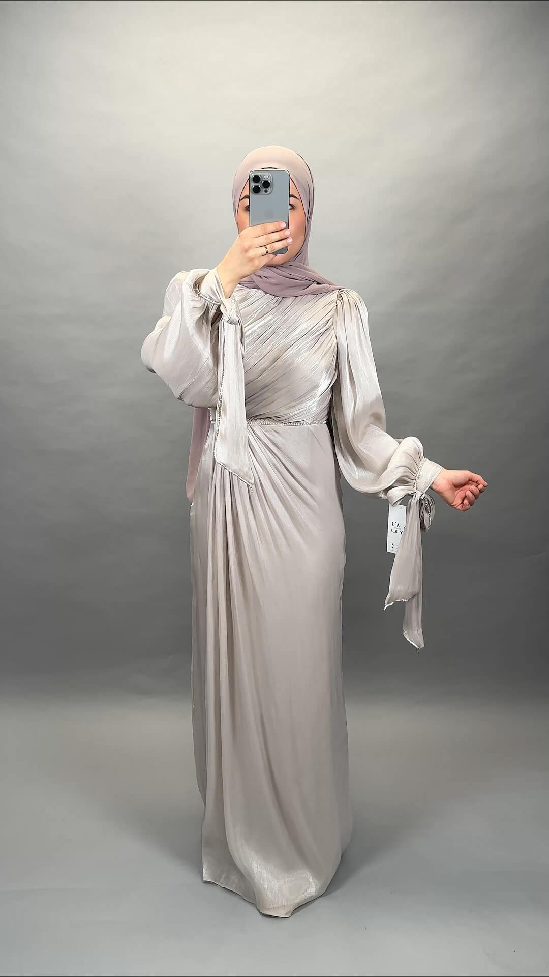 Finay evening dress beige