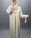Mila Abaya Seti ve Khimar Bej