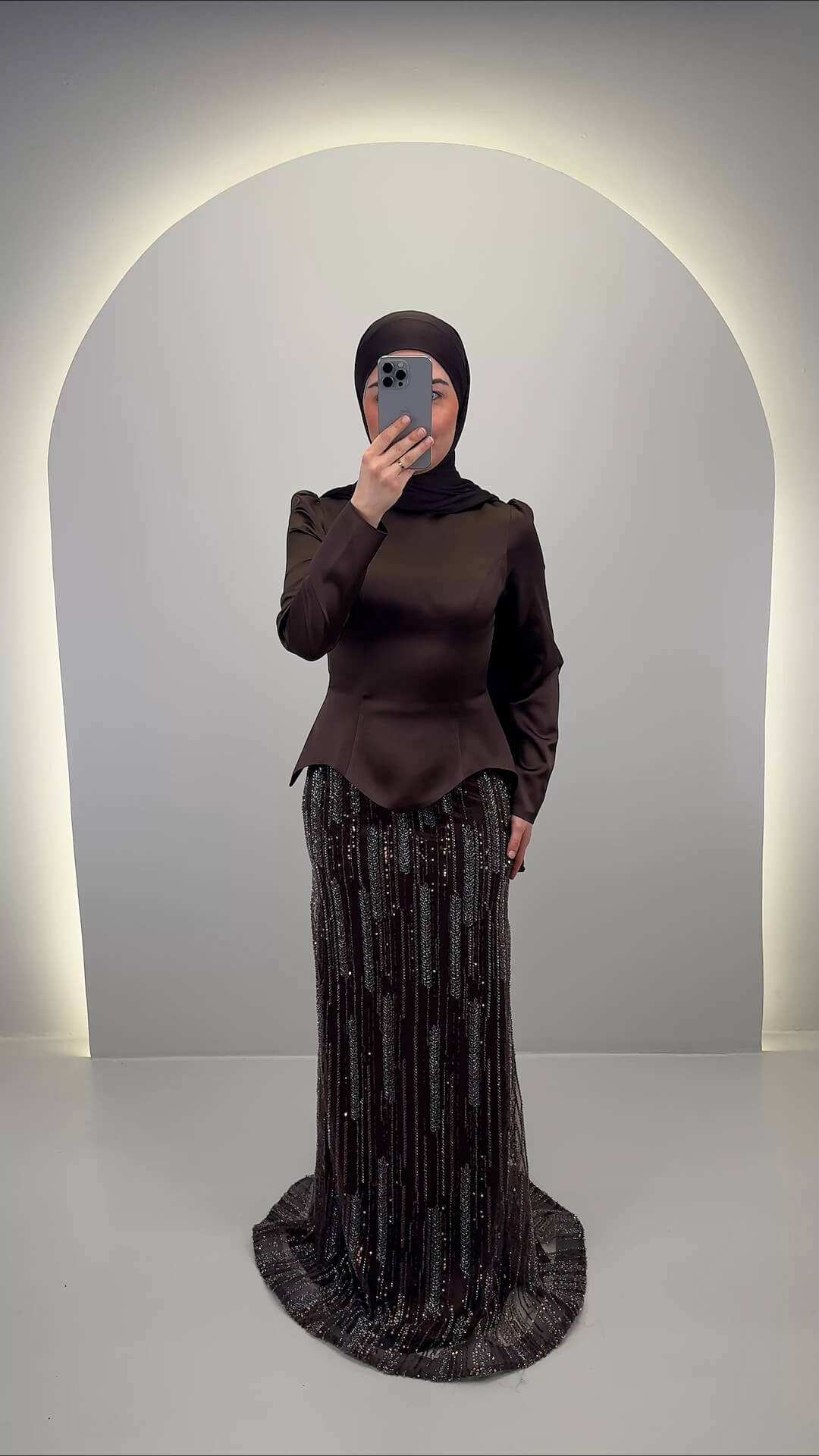 Sedef Abendkleid Braun