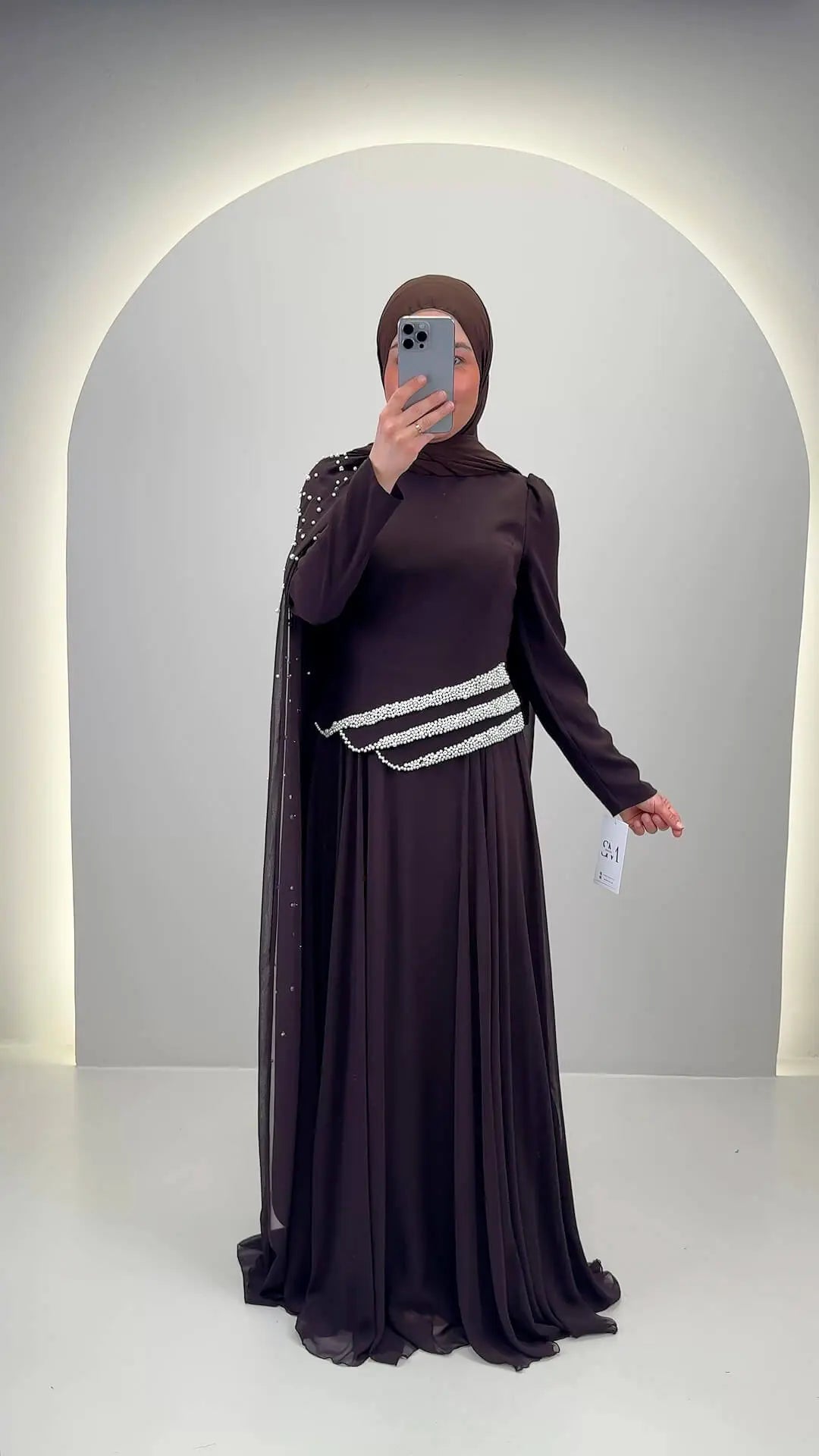 Seyla Abiye Kahverengi