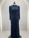 Noura Evening dress Dark Blue