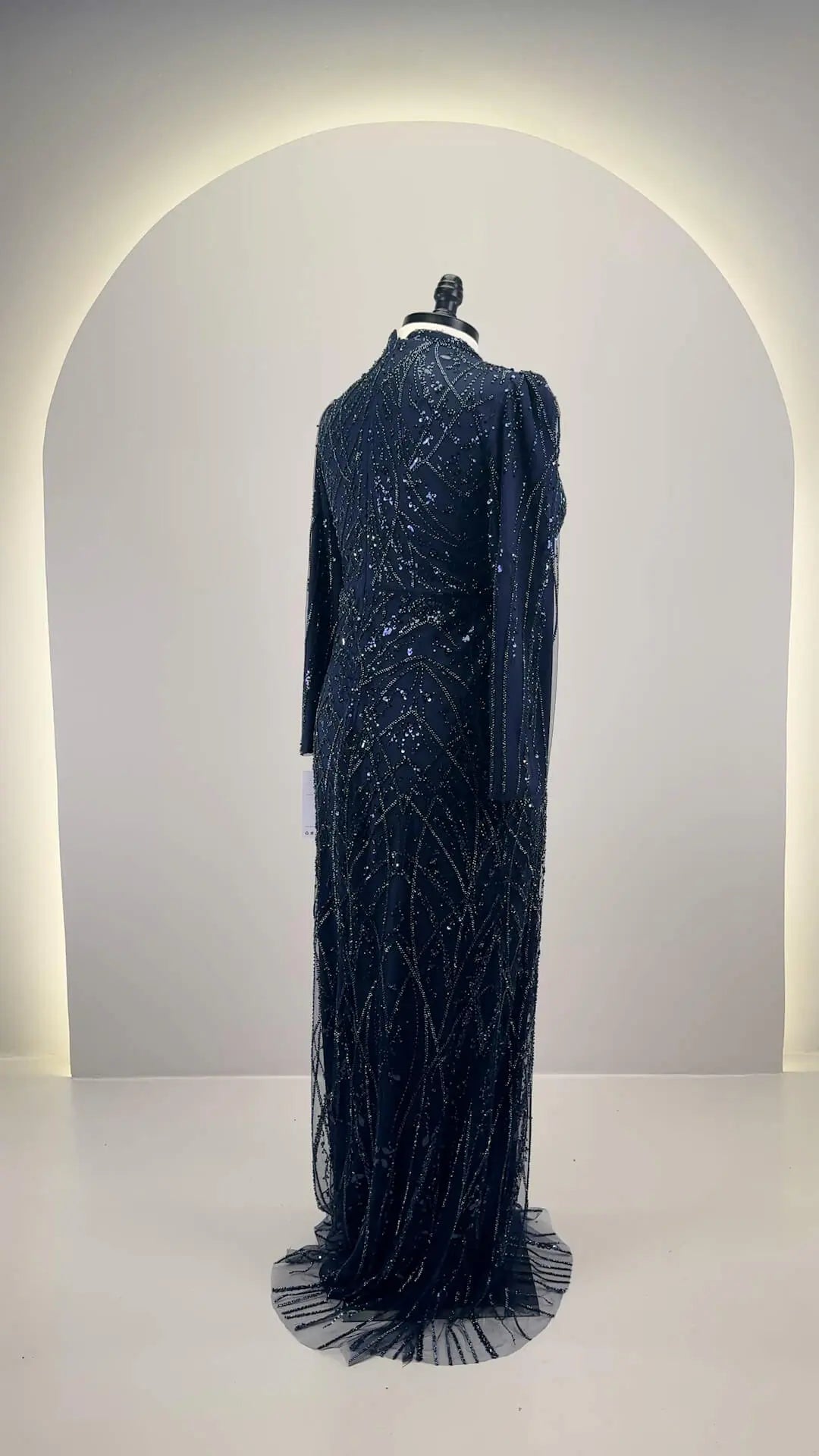 Noura Abendkleid Dunkelblau