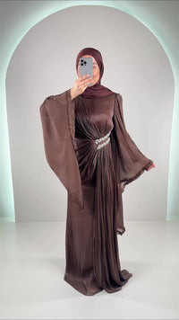 Asya Evening dress Brown