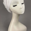 Bonnet with Seam + Topuz White