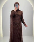Mireya Evening dress Brown