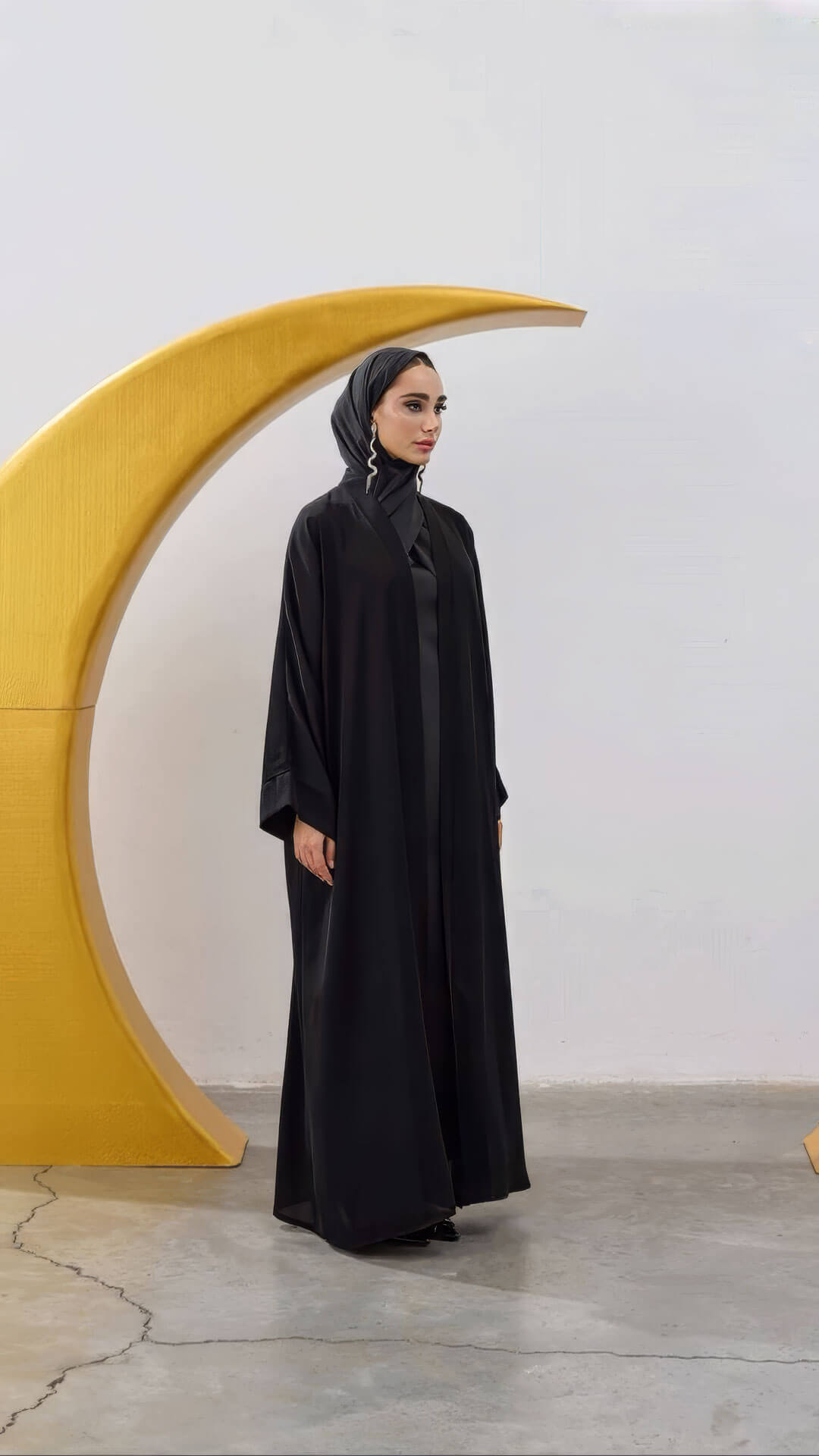 Su Exklusive Abaya Set Schwarz