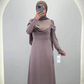 Itman evening dress in taupe