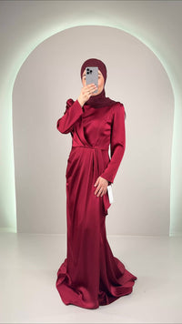Valeri Evening dress Burgundy