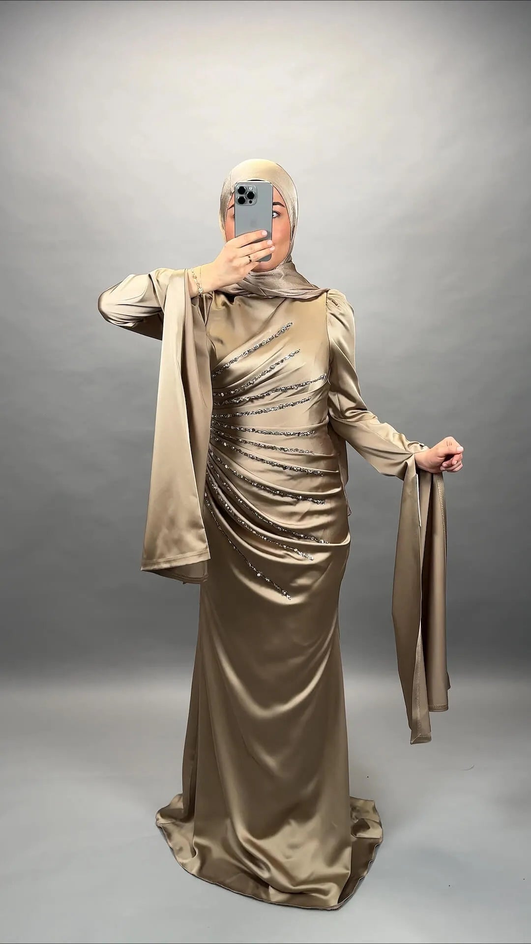 Ceyda Abendkleid Gold - Semode