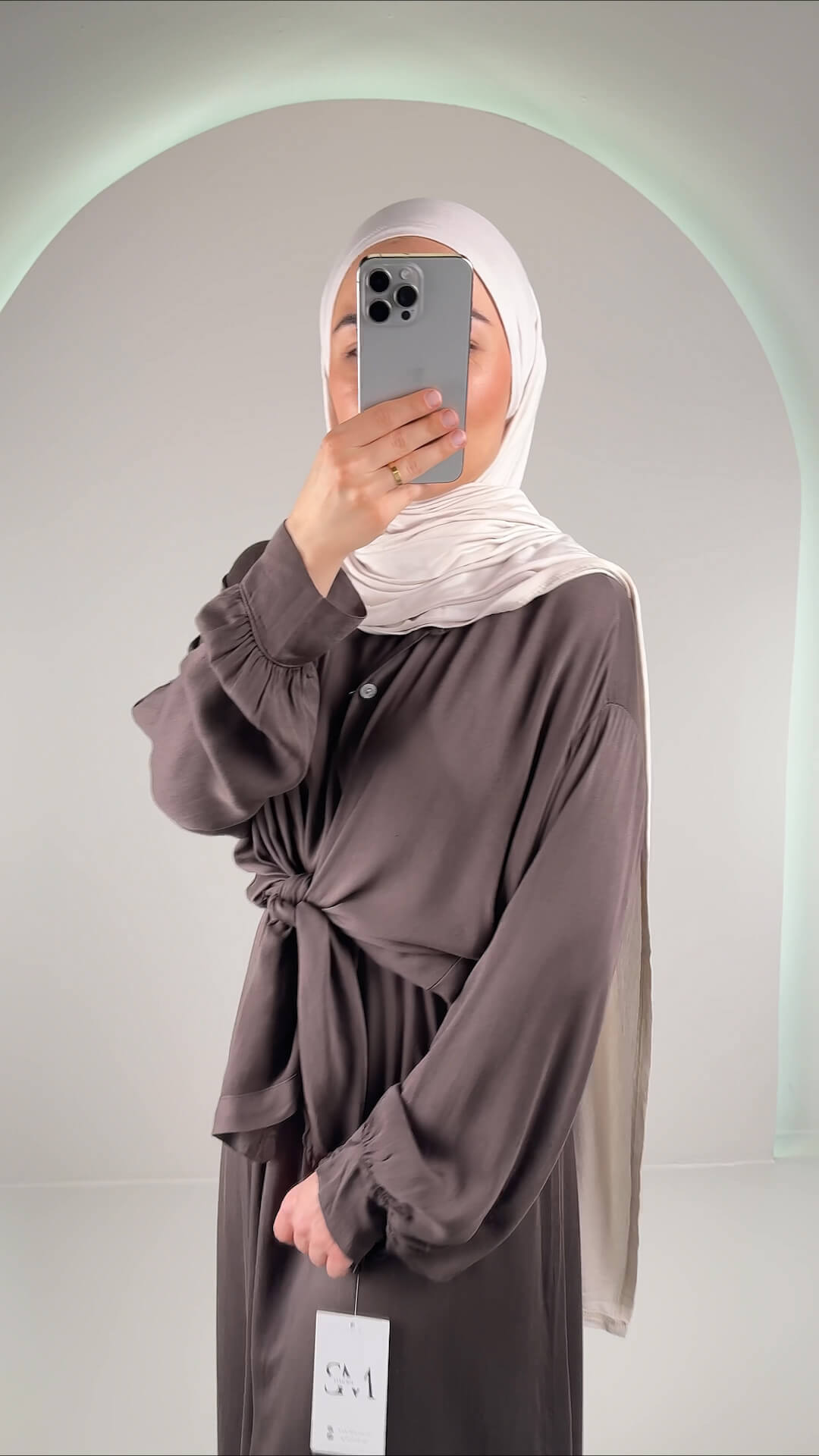 Fera Zweiteiler Kleid Braun