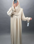 Mila Abaya Seti ve Khimar Bej