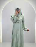 Hifaya Abaya Set with Khimar Mint