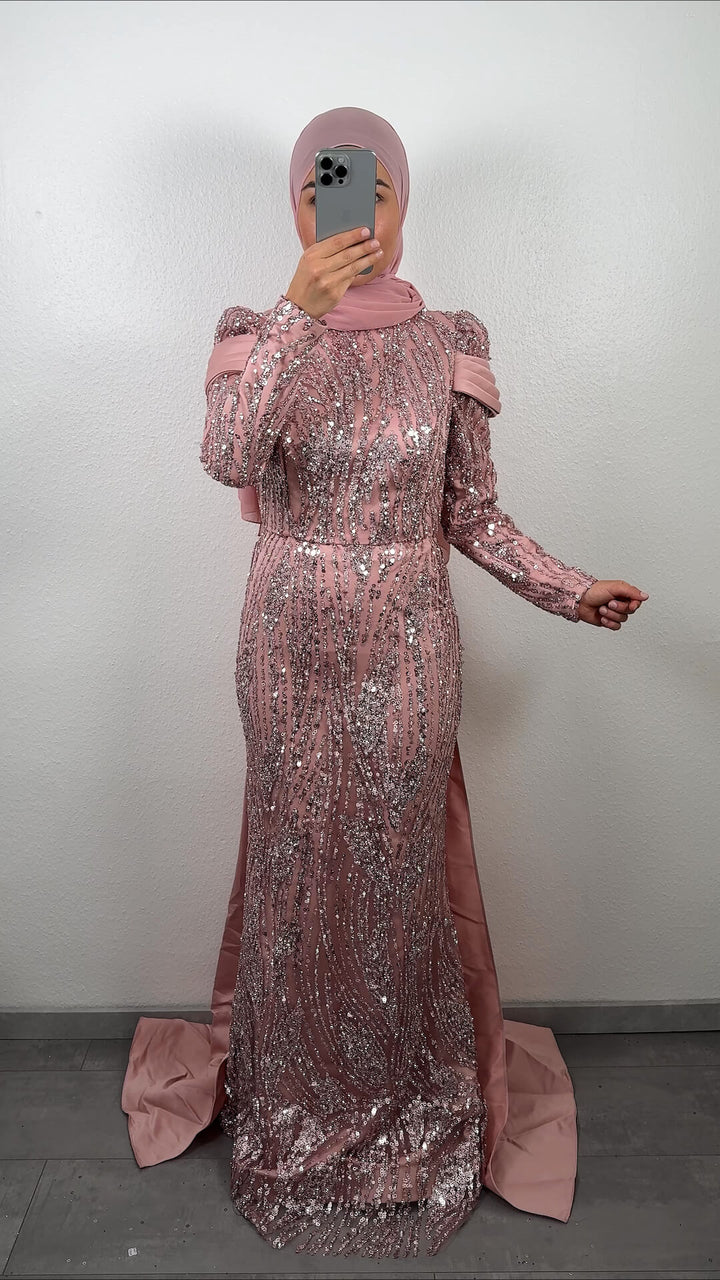 Nalina evening dress pink