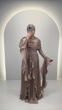 Liyana Evening dress Taupe