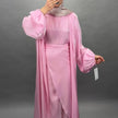 Gabiya Abaya Bej Pembe