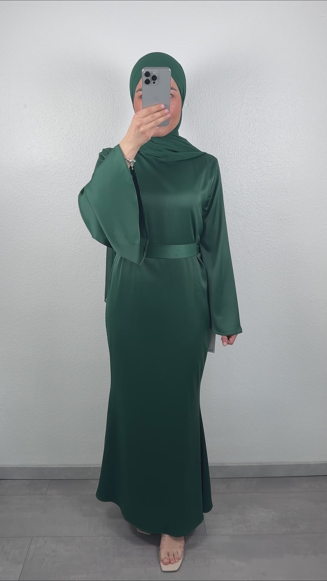 Vestido de noche Gülperi verde