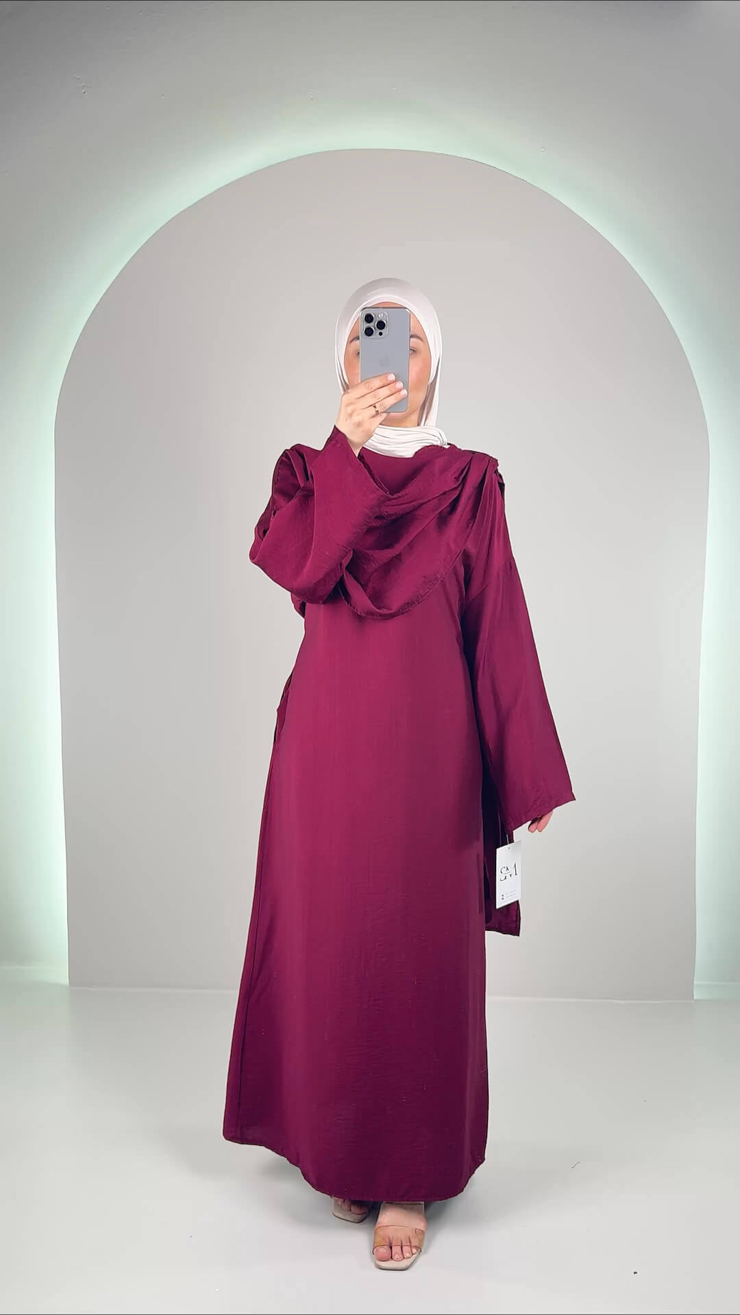 Celin Kleid Weinrot