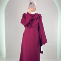 Celin Kleid Weinrot