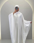 Nuza Abaya Beyaz