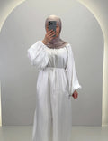 Simla Abaya Beyaz
